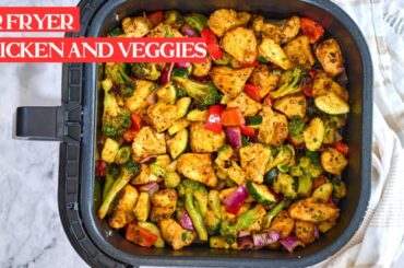 Easy Air Fryer Chicken and Vegetables | 20-Minute Healthy Dinner Recipe