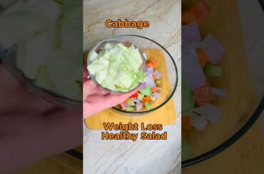 Eat this healthy salad for dinner everyday and you will lose belly fat!  #shorts #viral #salad