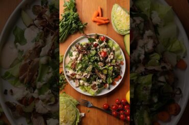 buffalo ranch chicken salad - full version on ig/tt #homecook #food #salad #dinner #healthy