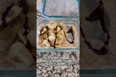 Healthy Breakfast Recipe - Overnight soaked oats #morningbreakfast #healthyrecipes #eathealthy