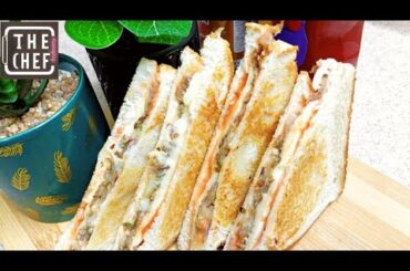 Kabab Sandwich Recipe By The Hungry Chef | Sandwich for Breakfast | Kids Lunch Box Ideas