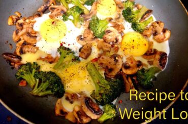 Eggs 'n' Broccoli - Healthy & tasty recipe for weight loss| Protein meal with low calorie