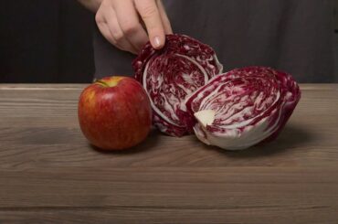 1 Red Cabbage and 1 Apple. Quick and Healthy Salad Recipe.