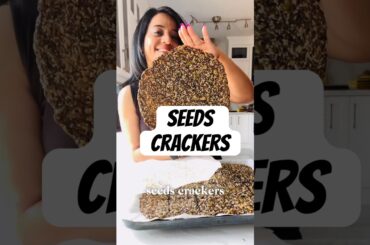 Seeds crackers #healthyrecipes #protein #seeds #crackers