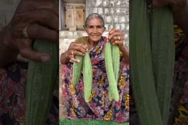 Stuffed Ridge Gourd Recipe #shorts#grandma#countryfoodcooking