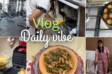 Simple living - daily vibe vlog|| from cooking -cleaning -working out|| healthy recipes