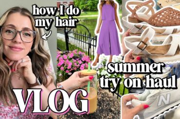 Summer 2024 Outfit IDEAS (Amazon, Target, DSW) + "Bendy" Hairstyle + Healthy FAST Dinner Recipe