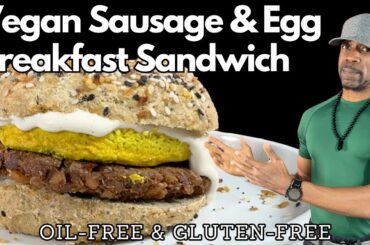 Best Healthy Vegan Breakfast Sandwich Homemade No- Egg  No- Sausage