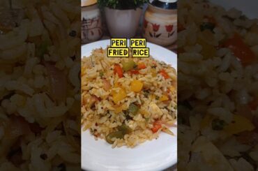 Quick Lunch Box Recipe | Peri Peri Fried Rice  #shorts