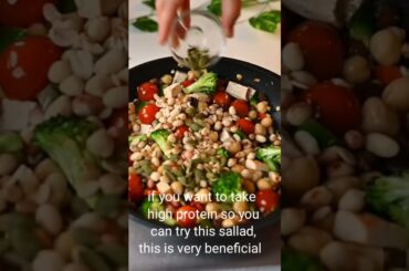 high protein salad//protein for health/summer salad/ #recipe #health #ythealth #healthy #healthydiet