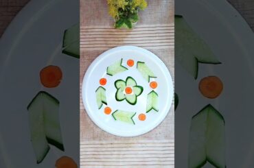 Vegetables Cutting Ideas/ Cucumber carving design #saladcarving #art #crafts #cookwithsidra #carving
