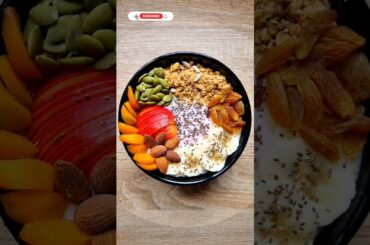 Yoghurt bowl recipe #shorts #recipe #healthy #yoghurt #viral #lowcalorie #diet #breakfast
