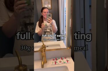 Everything I ate yesterday! I aim to eat 30g of protein per meal to stay satisfied all day