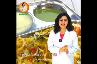 Healthy Veg Biryani without Oil Recipe for Weight Loss | Dietitian Natasha Mohan