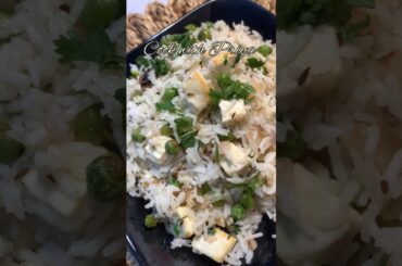 quick and healthy dinner recipe||matar paneer rice||#shorts #short#shortsfeed #viral #dinner