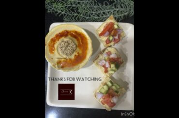 "Delicious Healthy Hummus Veggie Toast Recipe | Easy & Healthy Snack Idea"