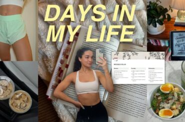 WEEKLY VLOG: affordable activewear, healthy lunch ideas, weekly notion planner, no-makeup makeup