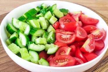 Eat this cucumber salad for dinner every day and lose 6 kilograms in a week!/#yummy#recipes #healthy