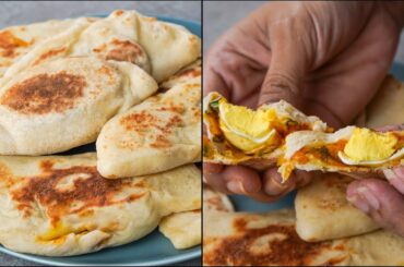 This Could be The Best Breakfast Recipe | Egg Stuffing Naan Bread Recipe | Healthy Egg Snacks Recipe