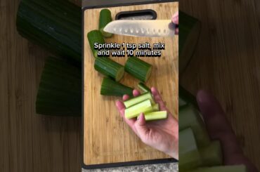 Spicy cucumber salad EASY recipe