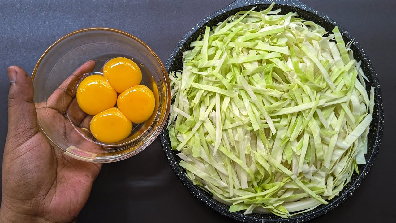 Just Add Eggs With Cabbage Its So Delicious/ Simple Breakfast Recipe/ Healthy Cheap & Tasty Snacks Just Add Eggs With Cabbage Its So Delicious/ Simple Breakfast Recipe/ Healthy Cheap & Tasty Snacks