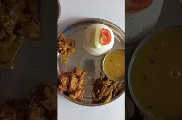 lunch thali #foodie #food #thali #cook #cooking #youtubeshorts #trending #khana #healthy #recipe