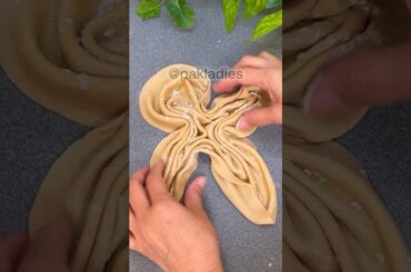 New Unique Lachha Paratha #shorts #shortvideo #trending #youtubeshorts