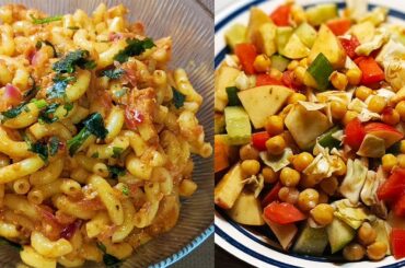 2 Delicious Recipes | Sweet and Sour Healthy Salad | Indian Style Macaroni Pasta