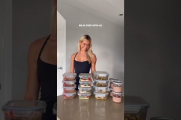 meals prepped ready for a big week of training