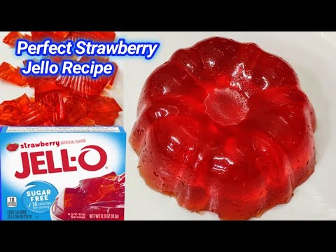 Strawberry Jello | How To Make Jello | Strawberry jell-o Sugar Free low calorie gelatin dessert Strawberry Jello | How To Make Jello | Strawberry jell-o Sugar Free low calorie gelatin dessert