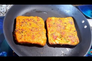 Crispy, Tasty & Healthy BESAN TOAST SANDWICH In Just 10 Mins. // Easy & Simple Breakfast Recipe