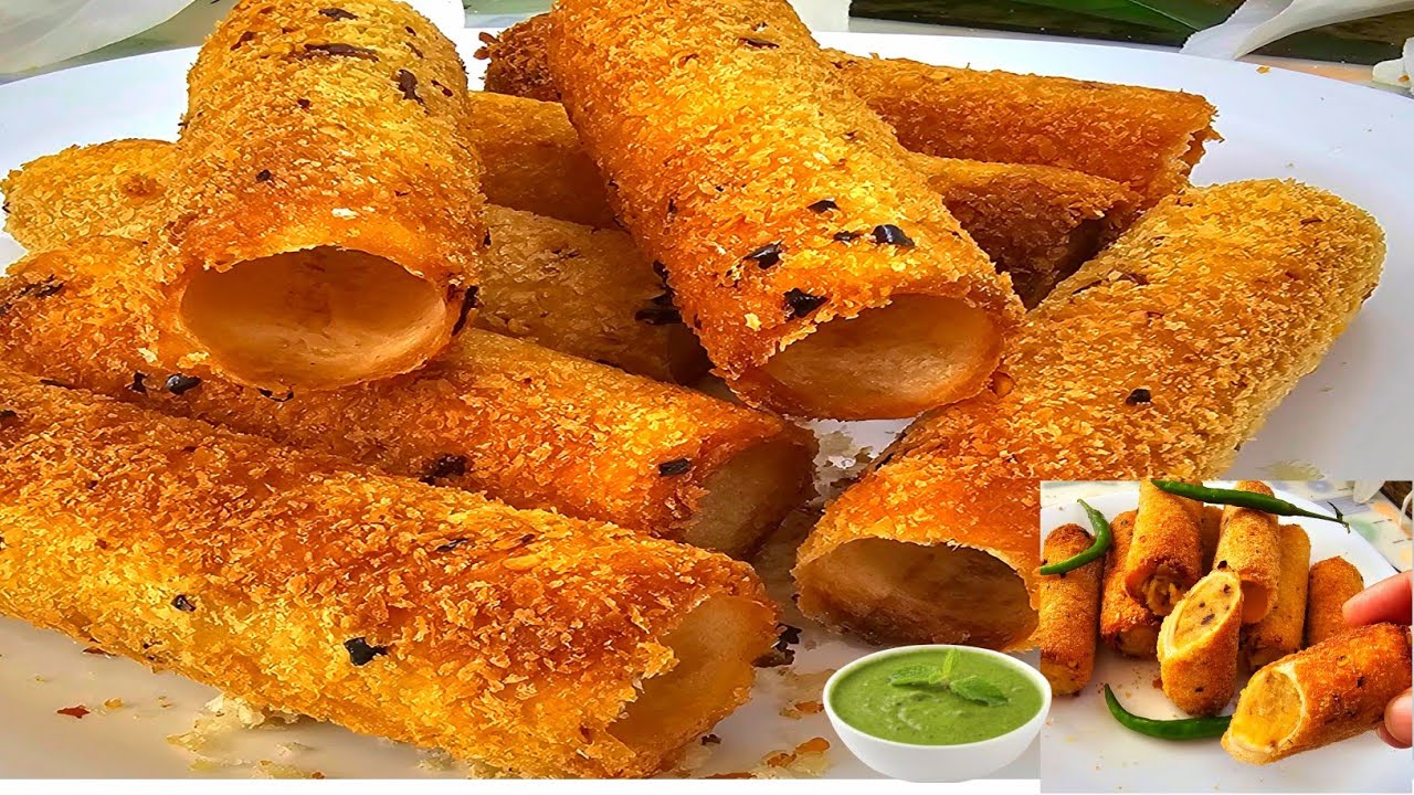 5 Minutes Healthy Snacks Recipes | Crispy Bread Roll Recipe | New Recipe | Bread Roll Recipe 5 Minutes Healthy Snacks Recipes | Crispy Bread Roll Recipe | New Recipe | Bread Roll Recipe