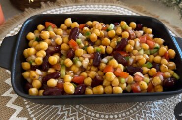 2 Healthy Salad ( Chickpea Salad & Cream salad) Recipes By Cooking with Zunaira