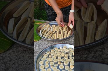 Sukheli/ Dried banana #banana #sundry #naturecooking #snacks #healthyrecipes