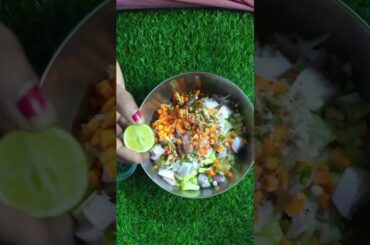 High Proteins Salad #Healthy Breakfast Recipe #Chana chaat recipe # shorts #youtubeshorts