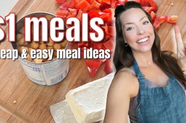 $1 MEAL IDEAS! Cheap Healthy Vegetarian Meals! Budget Friendly Summer Meals