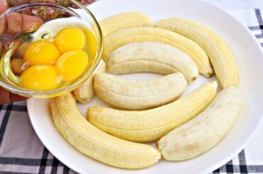 Just Add Eggs With bananas-Its So Delicious! Simple & Healthy Breakfast Recipe,