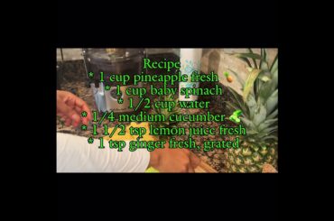 Pineapple Detox Weightloss Recipe