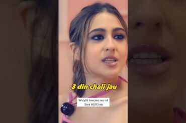 Weight loss journey of sara ali khan ft. Shehnaaz Gill #shorts #shehnaazgill #saraalikhan #weight
