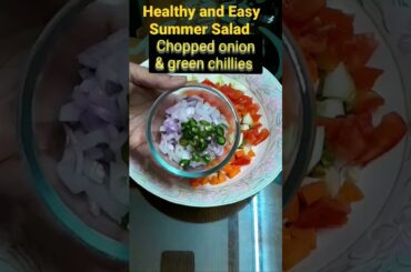 Healthy And Easy Summer Salad #shorts #youtube shorts #views #views_viral_video_subscribers_grow