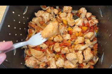 Air Fryer healthy dinner ready in 25 minutes/quick and easy recipe