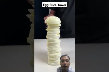 egg slice tower #Shorts
