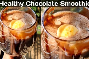 [1 Min] Healthy Chocolate Smoothie |Weight Loss Drink|Banana Cocoa Smoothie #shorts #easy