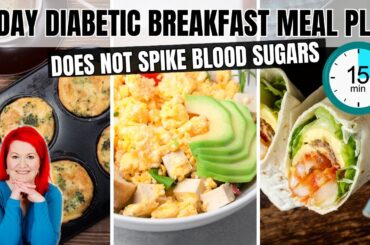 QUICK & SIMPLE Diabetic Breakfast Ideas | 3-Day Breakfast Meal Plan For Diabetes In 15 Minutes