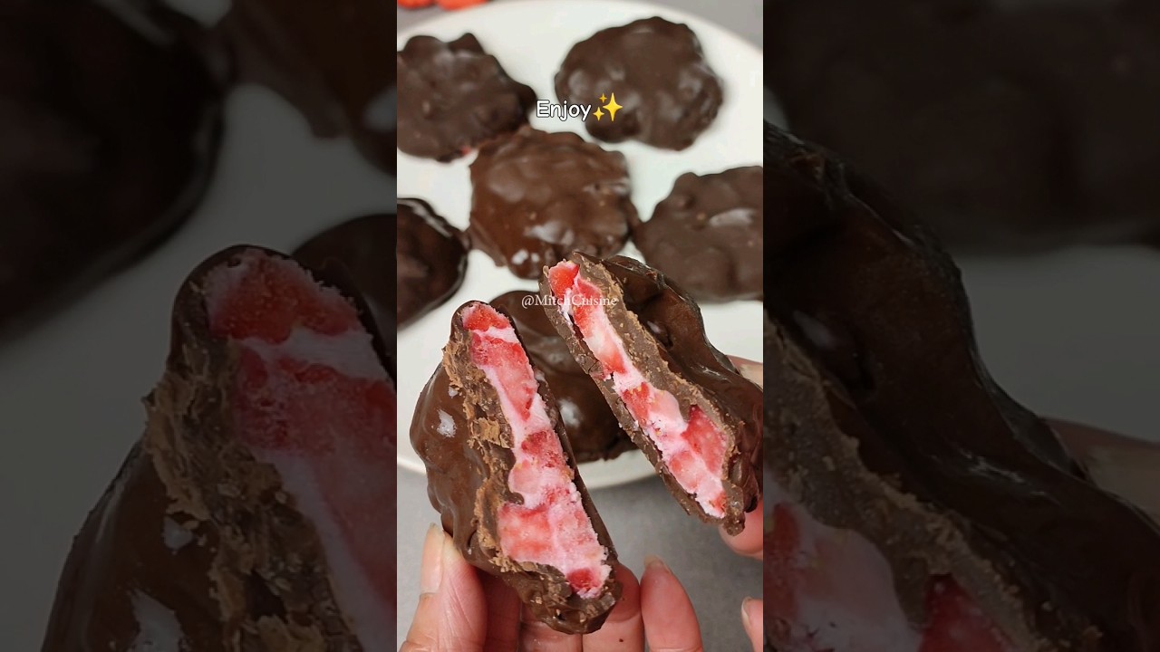 Strawberry snack you can make this spring and summer #healthyrecipes #easyrecipes #shorts Strawberry snack you can make this spring and summer #healthyrecipes #easyrecipes #shorts