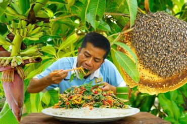 Bee And Banana Blossom | Bee Vegetable Salad Healthy Recipe