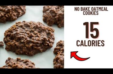 No bake low calorie chocolate oatmeal cookies recipe- Low calorie chocolate cookies