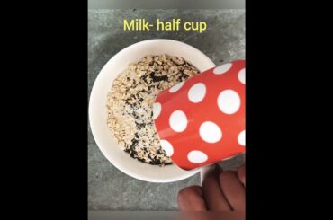 Oats breakfast #recipe #shorts #ytshorts #viral  #healthy  #breastfeedingmommy #highfiber