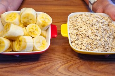 The Best Oatmeal Banana Dessert! Low calorie dessert in 5 minutes | Watch Over
