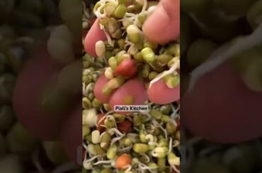 Healthy Steamed moong sprouts and kala chana for breakfast, lunch/dinner in 10 mins #pialiskitchen